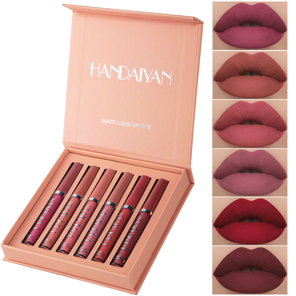 Set de Labiales Mate x6 – HANDAIYAN Set de Labiales Mate x6 – HANDAIYAN