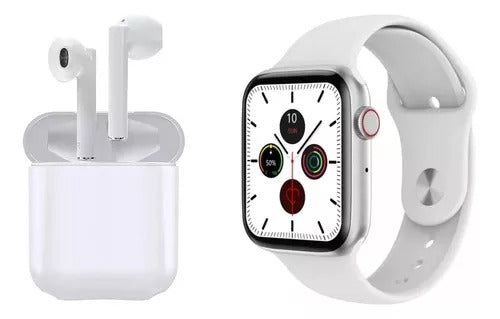 COMBO RELOJ INTELIGENTE T500+AUDIFONOS I12 Gray helmet for bikers