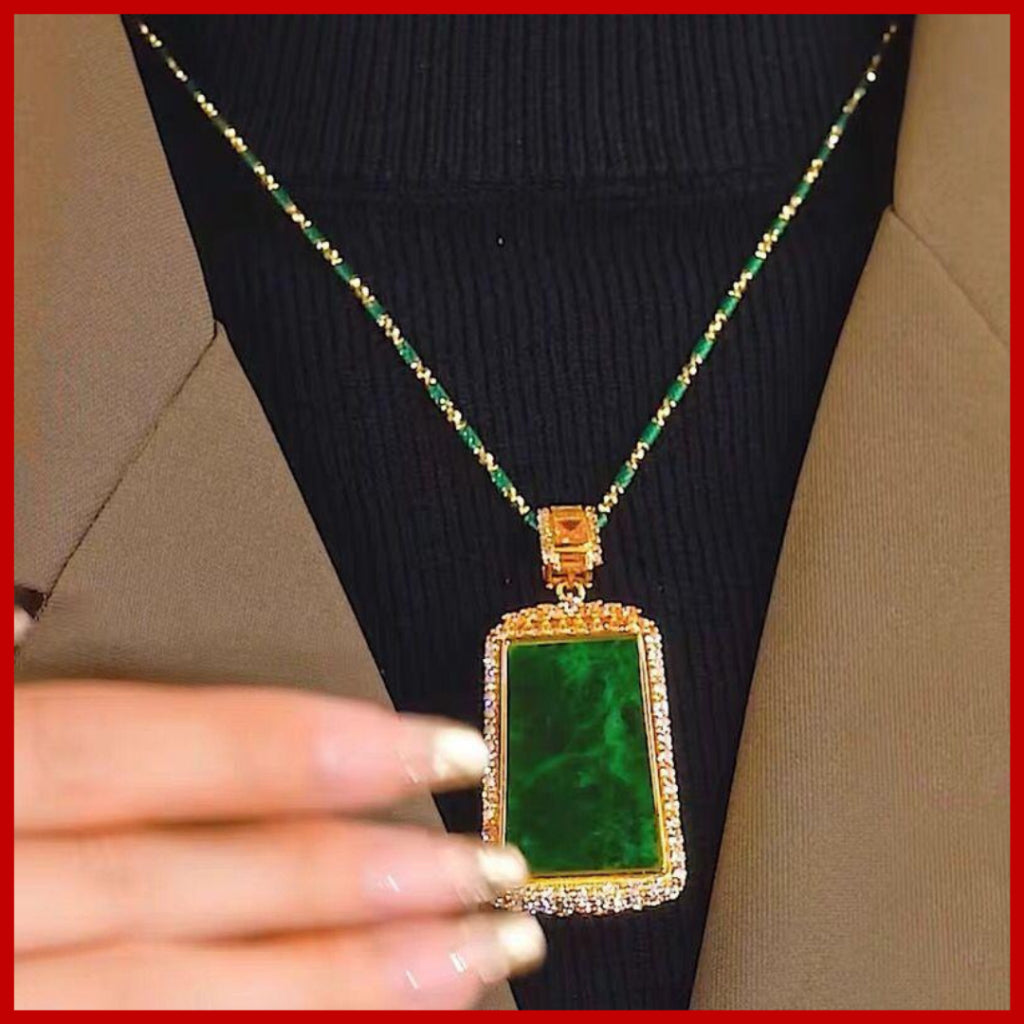 Combo reloj y collar verde elegantes Combo reloj y collar verde elegantes