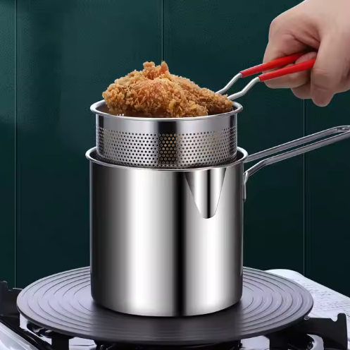 Nueva! Olla freidora con colador, Incluye pinzas gratis!