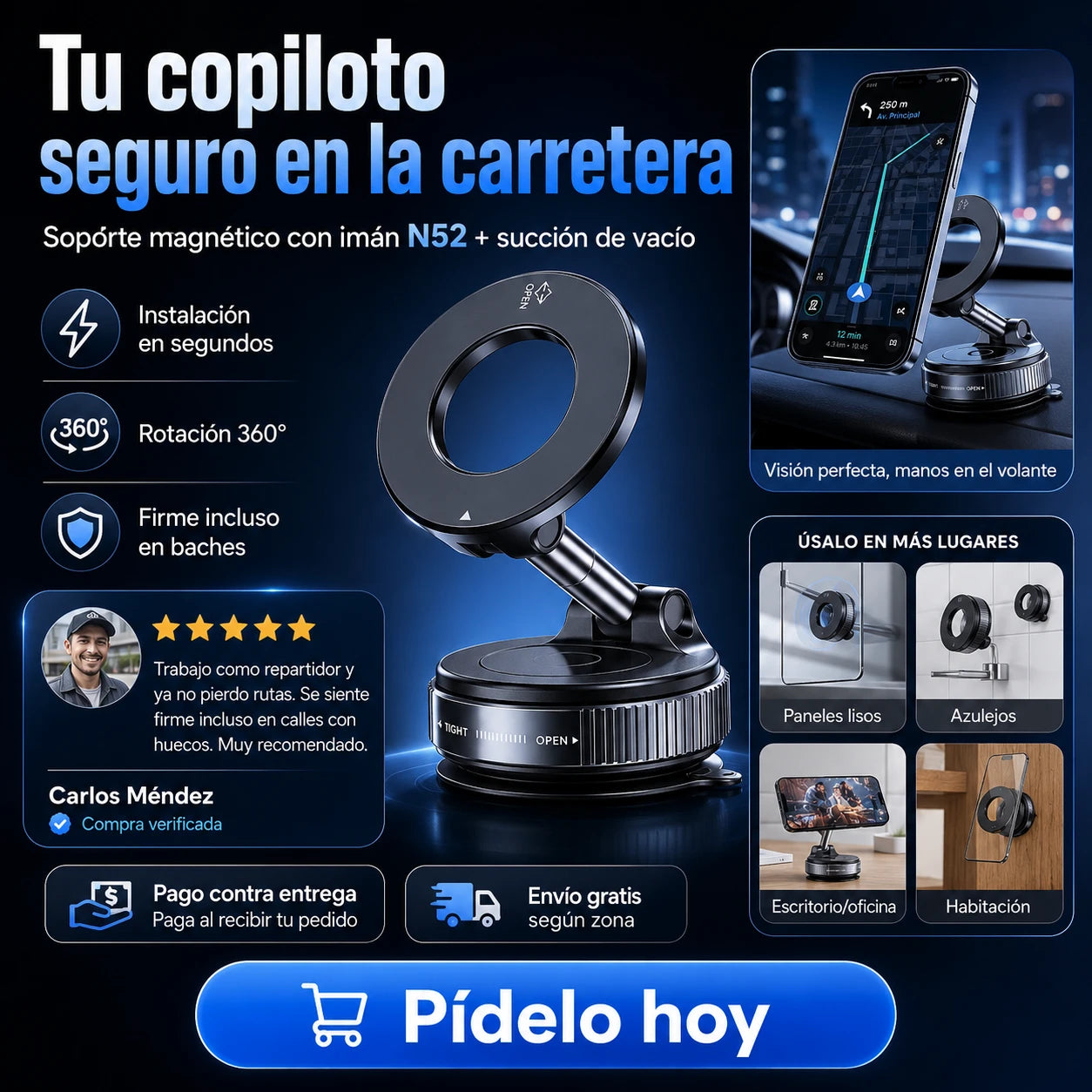 Soporte De Teléfono Magnético K007