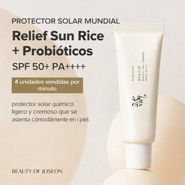 NUEVO! Daily Relief - Protector Solar Coreano a base de Arroz y Probióticos (50 ml)