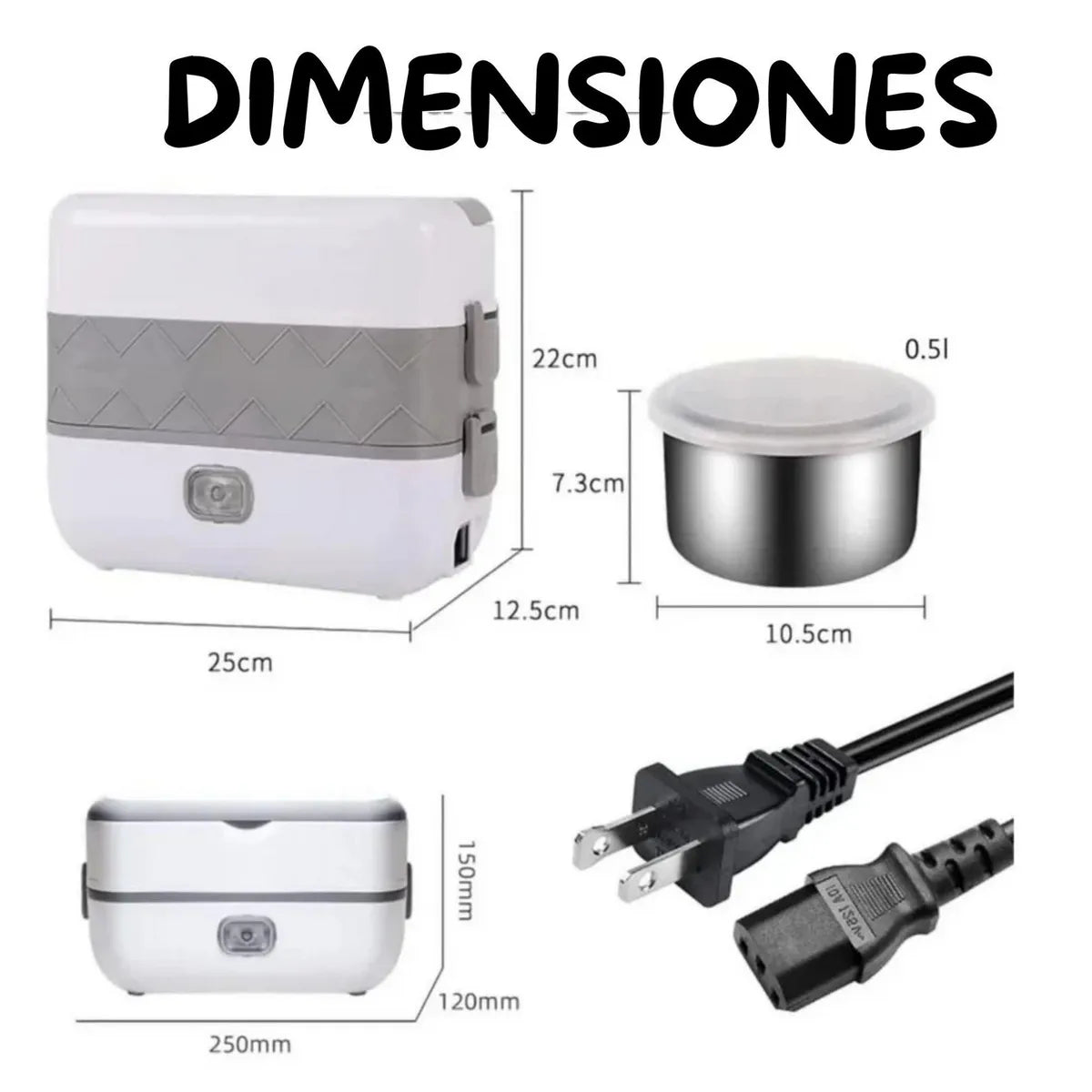 Nueva! Lonchera Electrica - Calienta fuera de casa